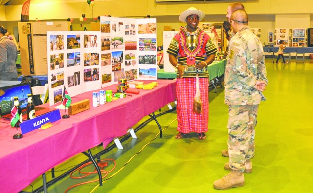 Students represent more than 40 countries at annual Fort Leonard Wood reception