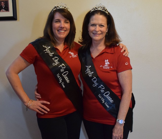 Two Fort Riley volunteers have been chosen to coordinate making about 1,500 apple pies for the annual Fall Apple Day Festival.