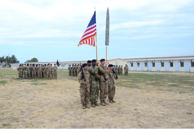 Atlantic Resolve: 3rd Infantry Division unit cases colors in Romania