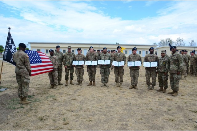 Atlantic Resolve: 3rd Infantry Division unit cases colors in Romania