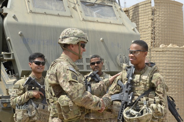 Commander visits artillery unit providing support to Iraqi Security Forces
