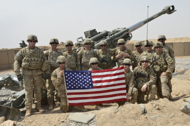 Commander Visits Troops at Firebase in Iraq