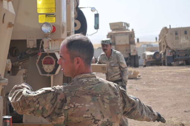 US, German soldiers conduct driver's training with Peshmerga