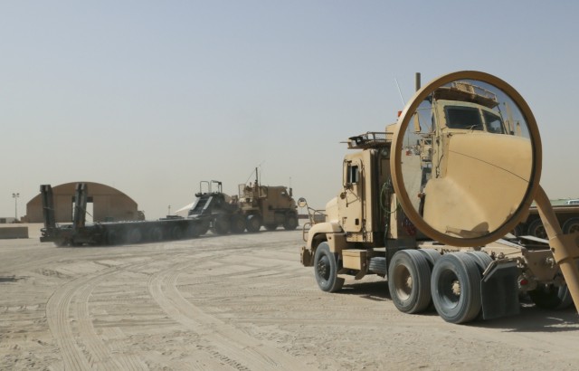 Convoy in Kuwait rolls out