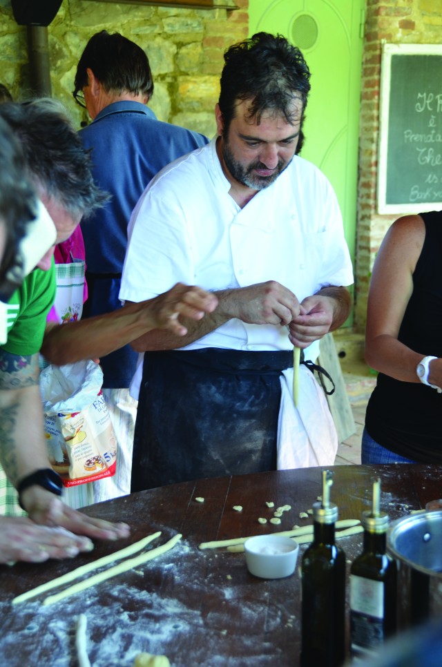 Cooking in Tuscany