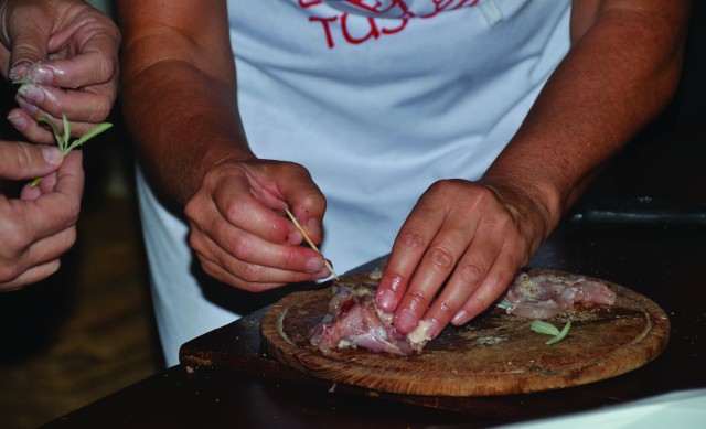 Cooking in Tuscany
