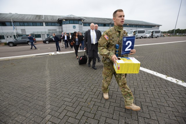 12th CAB flies Secretary of Defense Ash Carter in England