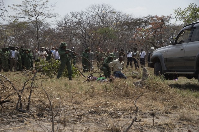 Tanzania rangers showcase anti-poaching skills