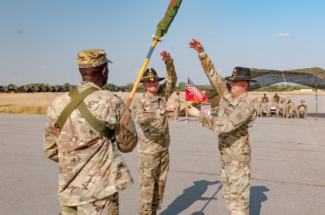 5-7 CAV, 1 ABCT, 3rd ID cases colors concluding Atlantic Resolve 2016 rotation
