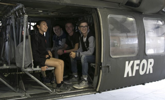 Citizen Soldiers partner with Kosovo youth during visit to Camp Bondsteel