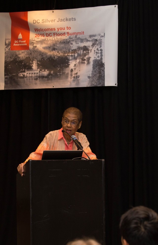 Rep. Eleanor Holmes Norton speaks at DC Flood Summit