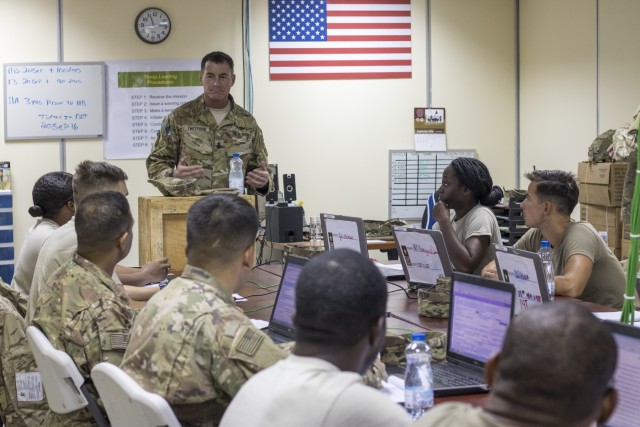 CENTCOM CSM visits Kuwait troops