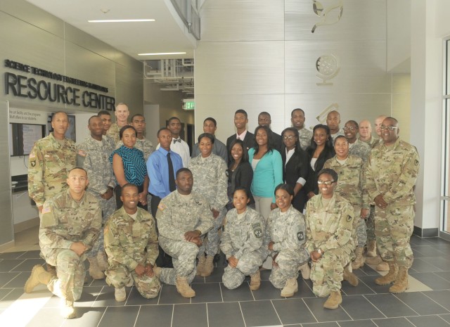 BG Charles R. Hamilton and BG Richard B. Dix with Golden Lion Cadre and students