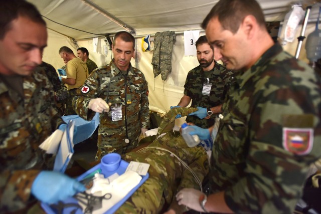 Expeditionary Medical Support System Training at Exercise Immediate Response 16