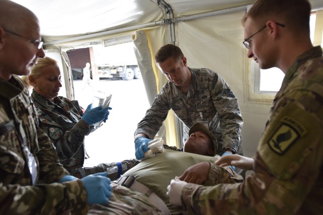 Expeditionary Medical Support System Training at Exercise Immediate Response 16
