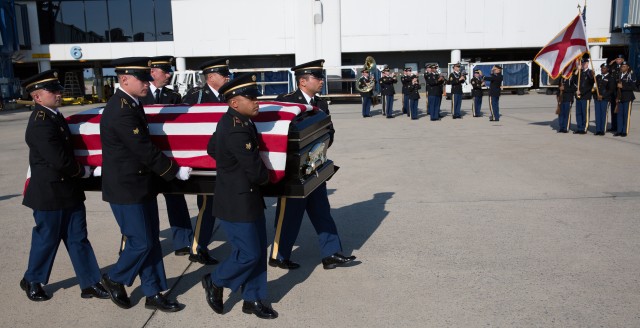 AMC Band bids farewell to fallen Korean War hero