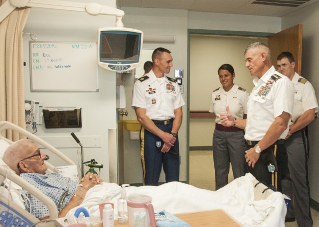West Point's top brass visits WBAMC veterans