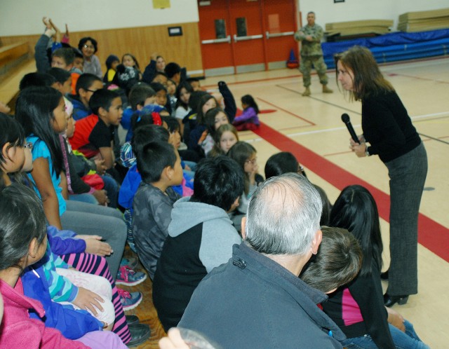 Secretary Darcy talks to fourth-graders in Nome about 'Every Kid in a Park'