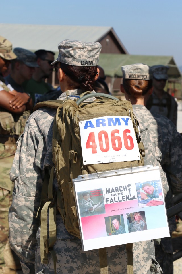 National Guard Soldiers host shadow March for the Fallen in Kosovo