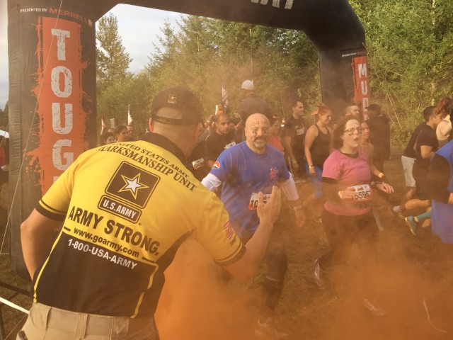 Army Olympian motivates participants at Army-sponsored Seattle Tough Mudder