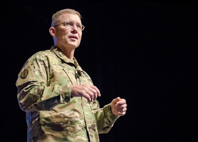 Lt. Gen. Michael Lundy Adresses the U.S. Army Combined Arms Center 2