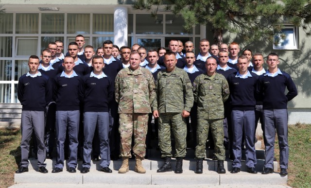 U.S. Army Europe Commander visits Kosovo Security Force, puts life in their hands