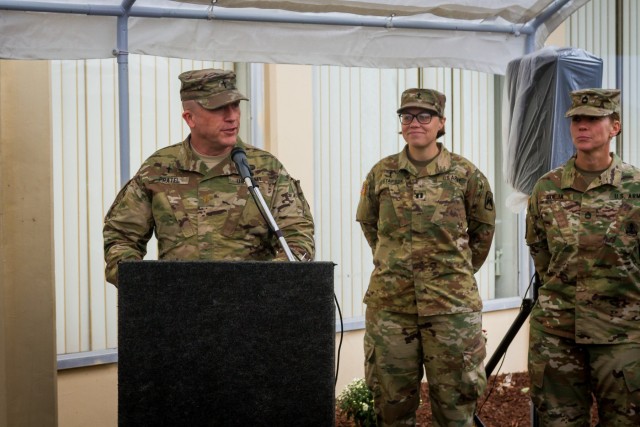 Chaplain Pratel Addresses the Attendees