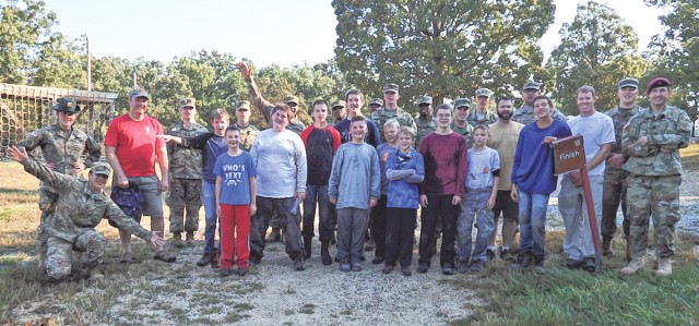 NCOs teach teamwork, motivate Fort Leonard Wood area Boy Scouts 