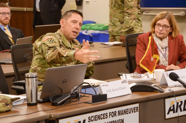 Leader learns about Army research initiatives