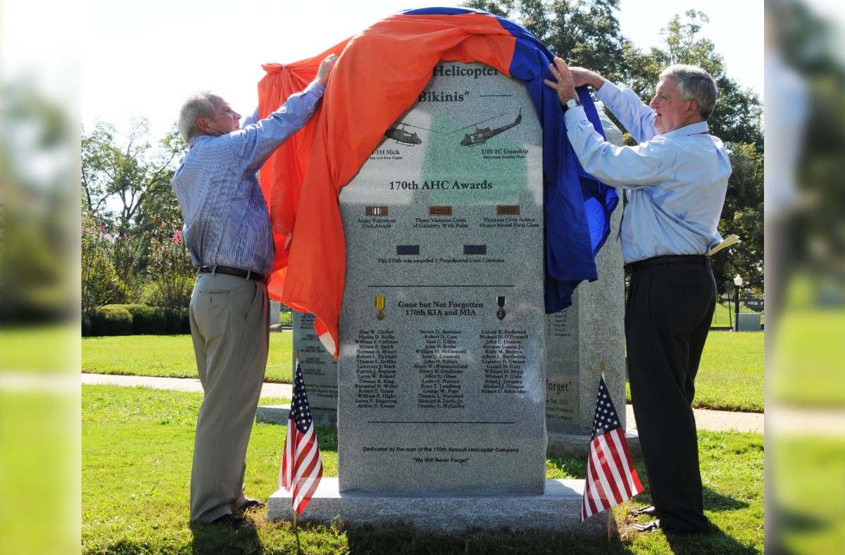 'Better men': Monument honors lost of 170th Assault Helicopter Company ...