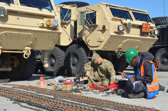 EAS Turn-In at Coleman Work Site