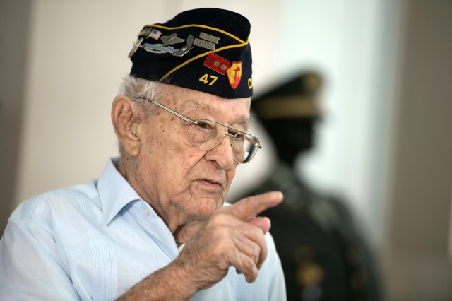 World War II veteran Army Sgt. 1st Class Santiago Pabon