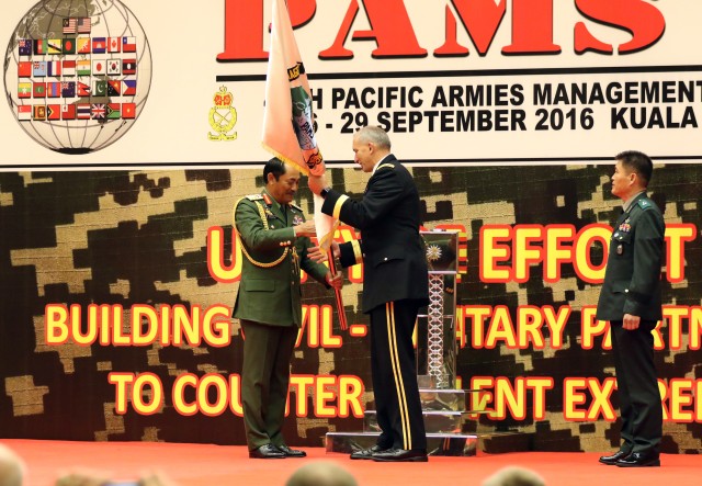 Malaysia passing to US Army PAcific