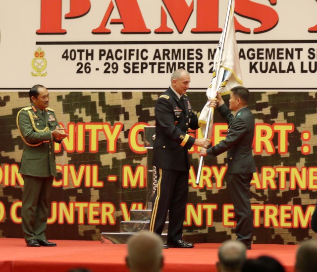 Passing of the Pacific Armies Management Seminar Flag