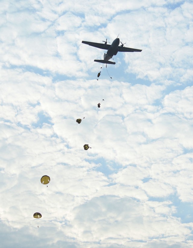 U.S., French and Djiboutian military forces celebrate St. Michel's day