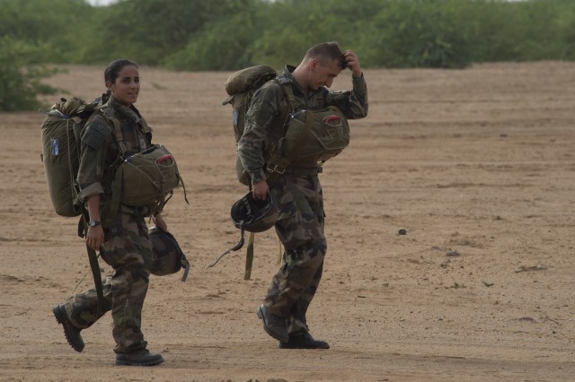 U.S., French and Djiboutian military forces celebrate St. Michel's day