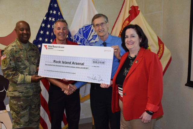 Rock Island Arsenal Garrison and Mid-American Energy partnership, rebate program