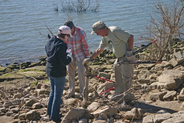 NPLD volunteers improve nesting habitat for endangered birds at John Martin Reservoir