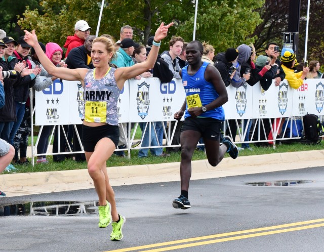 Capt. Kelly Calway finishes Army Ten-Miler