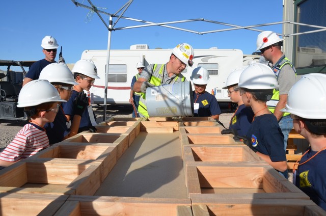 WEBELOS visit new hospital site at Fort Irwin
