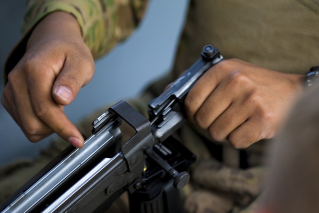 Weapons training unique for U.S. Army Central mariners
