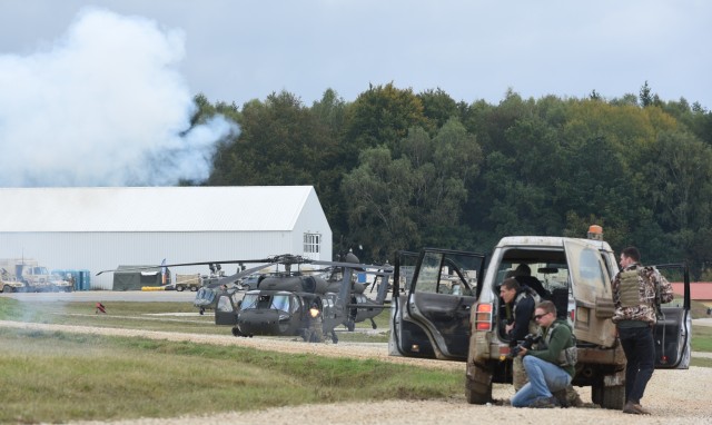 12th CAB and 1AD fly with Belgian and Czech helos at Allied Spirit V