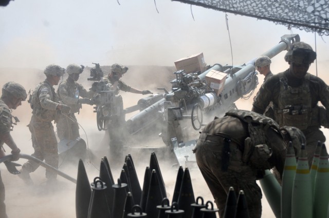 Army Soldiers with Battery C, 1st Battalion