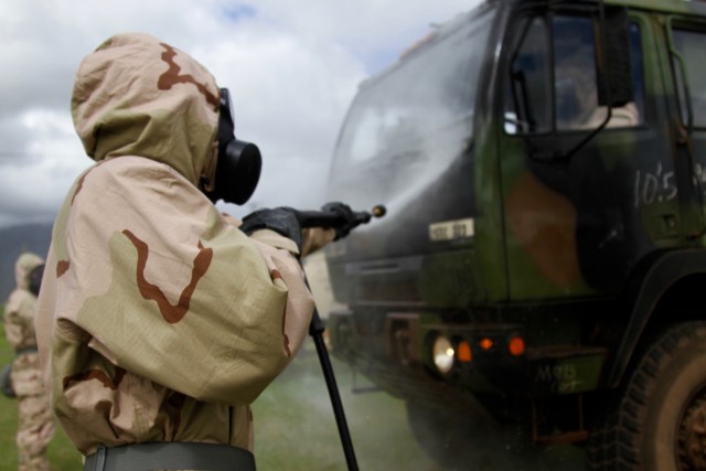 Sustainers Train To Combat Chemical Warfare