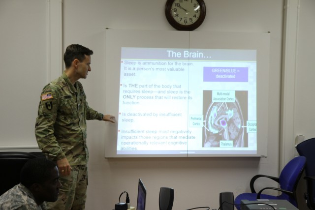 Army doctor's speech on sleep will keep you awake
