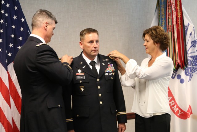 Dons the Shoulder Boards