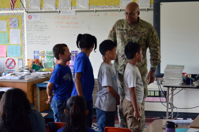 'Mustangs' meet, speak to local elementary school students