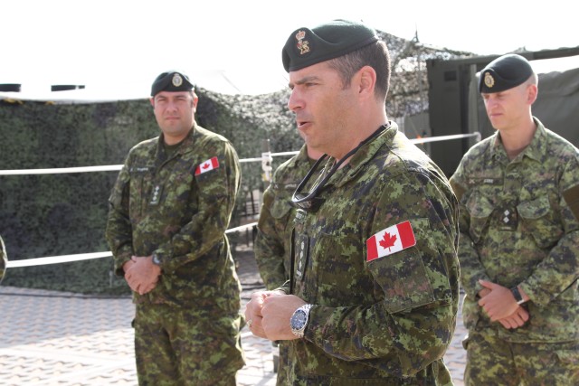 Canadian Commander observes AWA 17.1 exercise