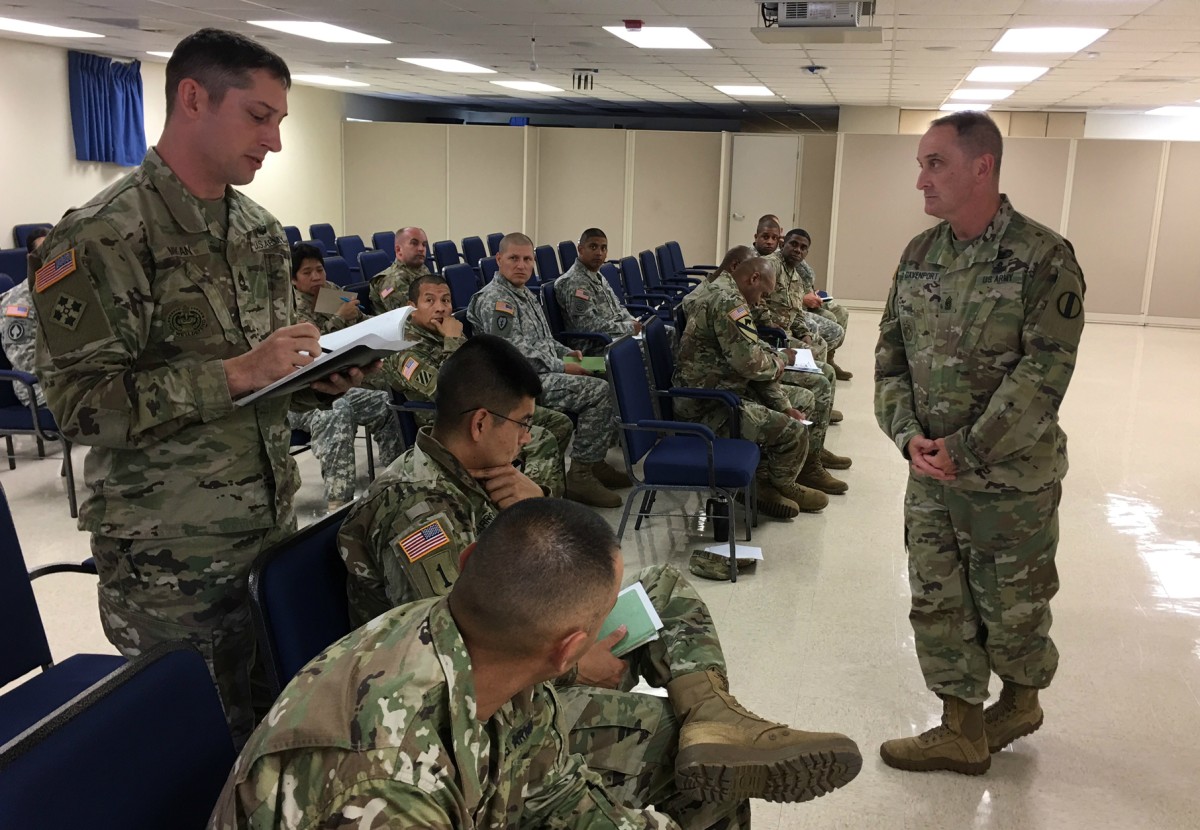 Tradoc Csm Meets Operational Test Command Ncos For Professional 