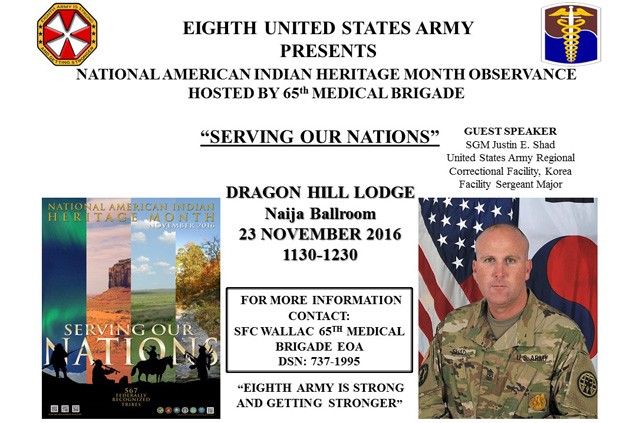 National American Indian Heritage Month Observance